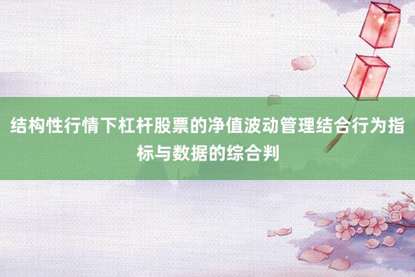 结构性行情下杠杆股票的净值波动管理结合行为指标与数据的综合判