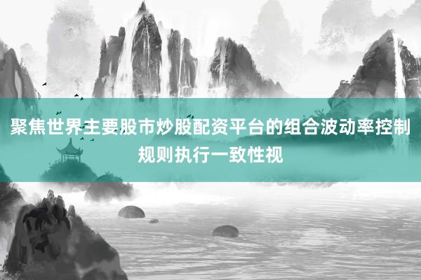 聚焦世界主要股市炒股配资平台的组合波动率控制规则执行一致性视