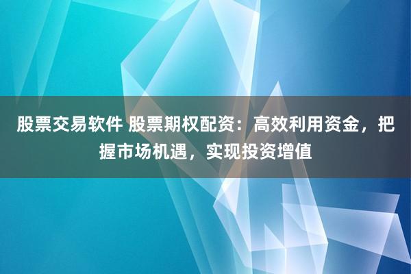 股票交易软件 股票期权配资：高效利用资金，把握市场机遇，实现投资增值
